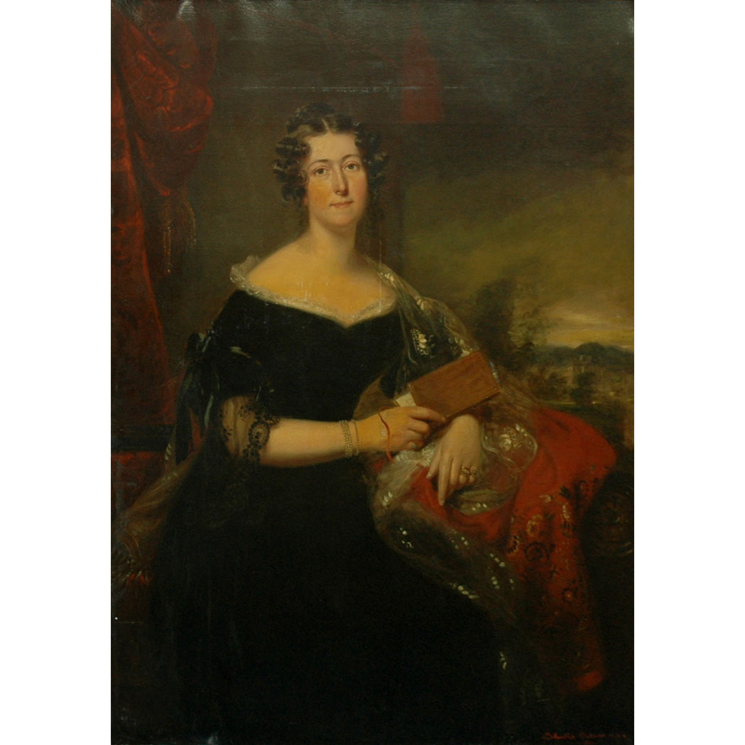 Appraisal: William Smellie Watson Scottish - Portrait of Lady Three-Quarter Length