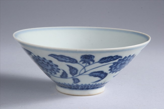 Appraisal: CHINESE BLUE AND WHITE PORCELAIN BOWL Xuande six-character underglazed blue