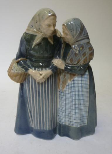 Appraisal: A ROYAL COPENHAGEN PORCELAIN FIGURE GROUP mid th century modelled