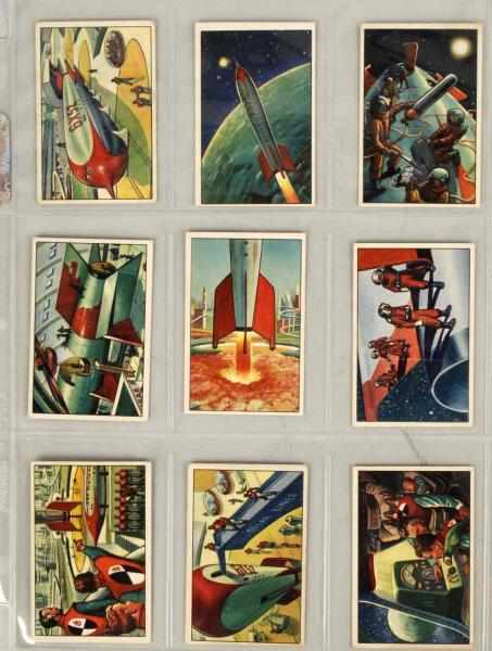 Appraisal: Complete Set of Bowman Spacemen Cards Description Includes cards from