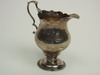 Appraisal: CREAMER - th C English hand made sterling creamer London