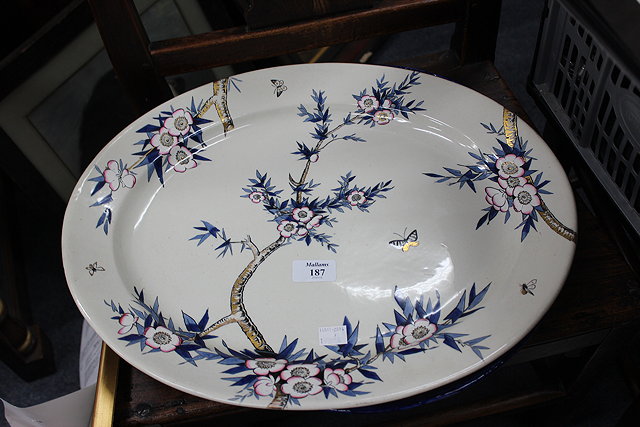 Appraisal: A VICTORIAN THORN PATTERN MEAT PLATTER cm wide