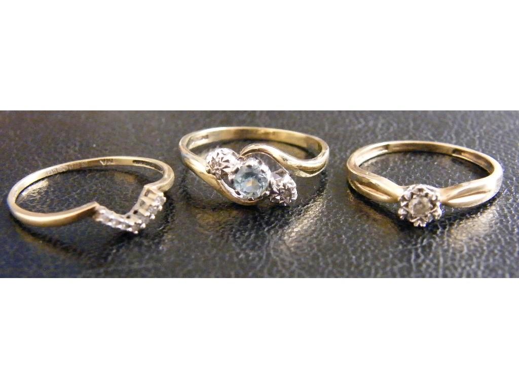 Appraisal: Three ct diamond rings