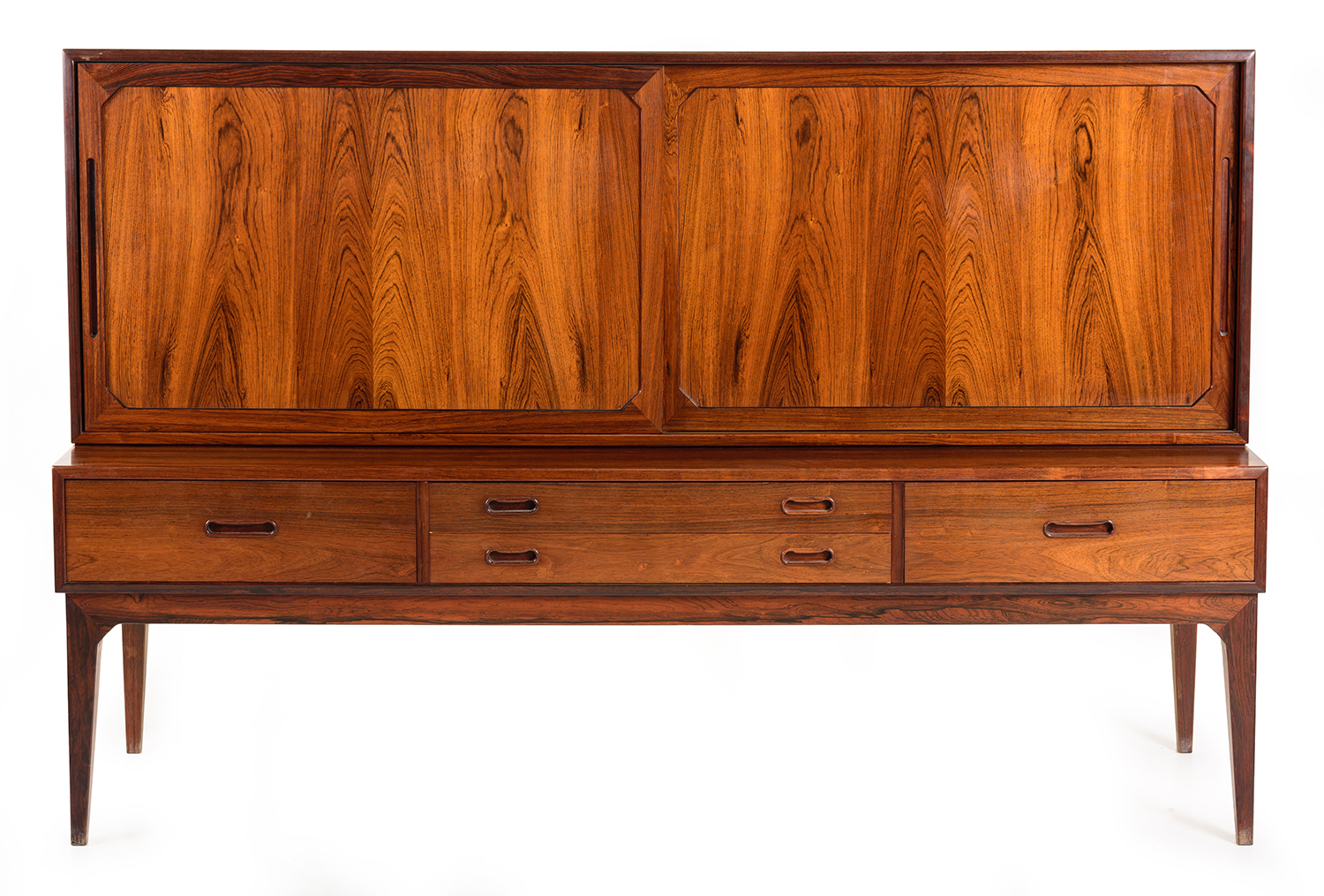 Appraisal: SEVERIN HANSEN BUFFET SIDEBOARD Drawers and cabinets Rosewood veneer Denmark