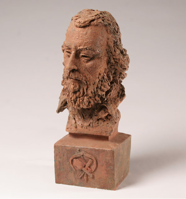 Appraisal: Robert Lohman American - bust of Karl Chenoweth terra cotta