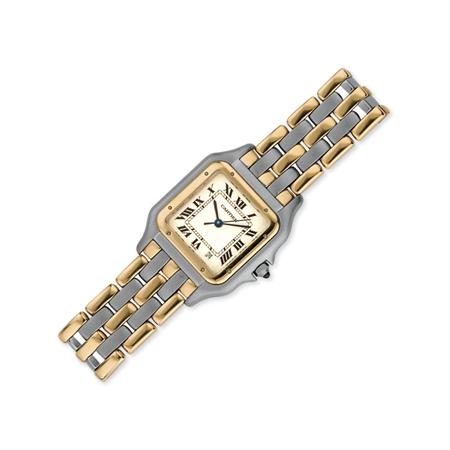 Appraisal: Gentleman's Stainless Steel and Gold Wristwatch Cartier Estimate -