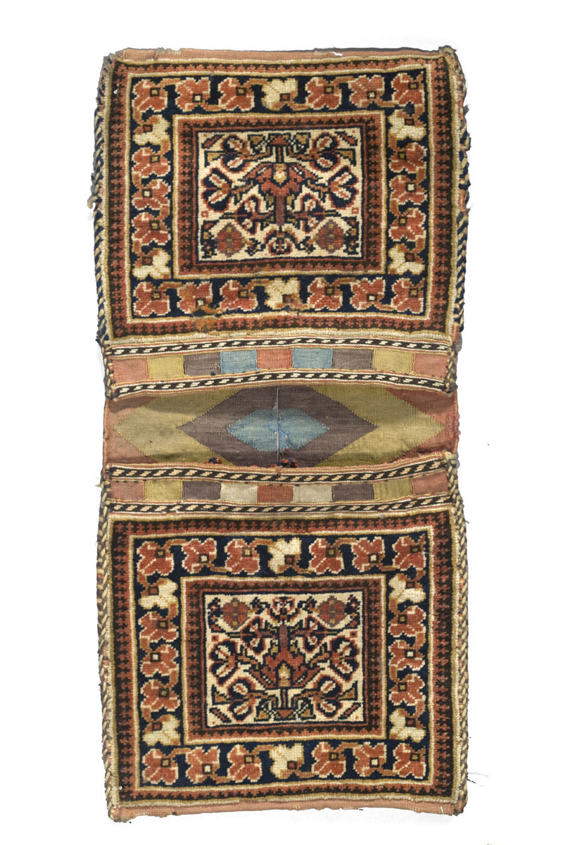 Appraisal: PAIR OF AFSHAR BAGS SOUTH PERSIA LATE NINETEENTH CENTURY Of