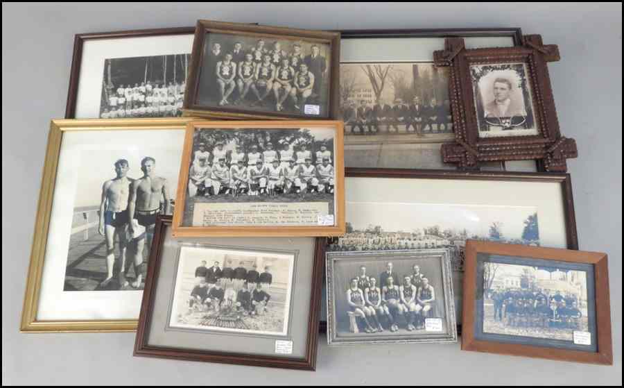 Appraisal: A COLLECTION OF FRAMED ATHLETIC PHOTOGRAPHS Comprised of a variety