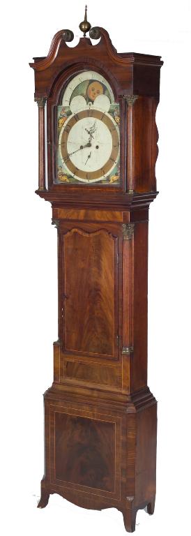 Appraisal: WILLIAM NICHOLAS BIRMINGHAM A LATE GEORGE III MAHOGANY LONGCASE CLOCK