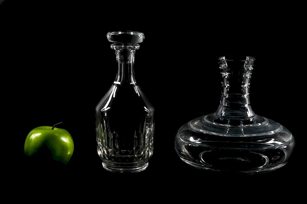 Appraisal: Group of Two Baccarat Crystal Decanters Baccarat Two crystal decanters