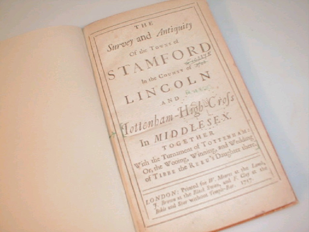 Appraisal: The survey and antiquity of the towns of Stamford in