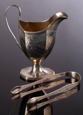 Appraisal: A George III silver cream jug Peter Ann Bateman London