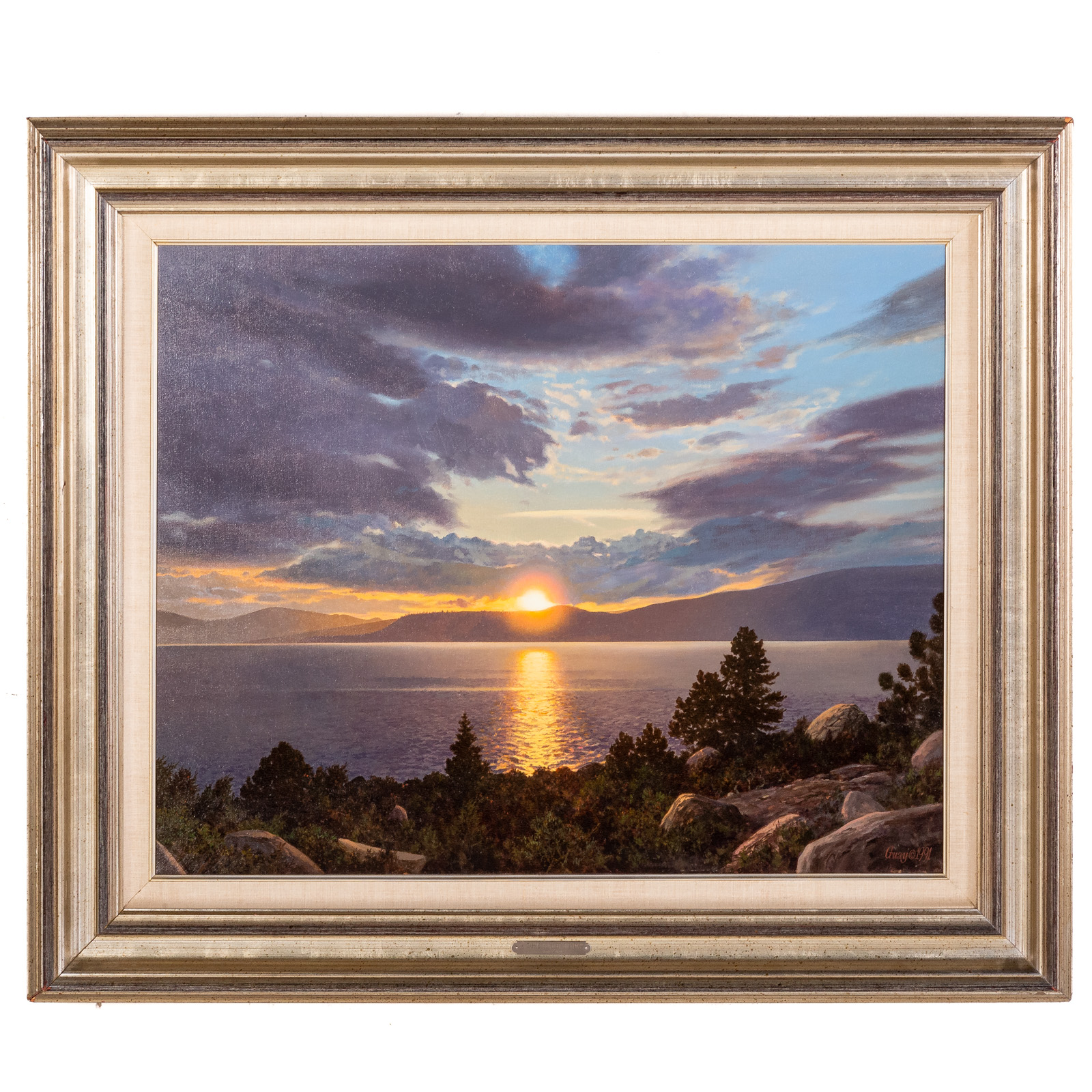 Appraisal: JEAN GUAY A TAHOE SUMMER EVENING OIL ON CANVAS American