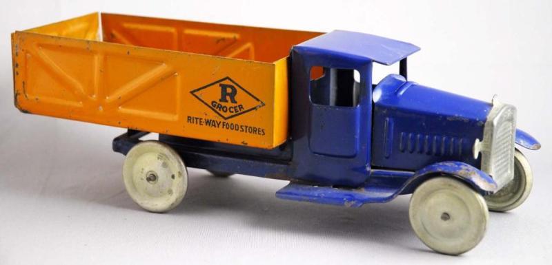 Appraisal: Pressed Steel Metalcraft Rite-Way Grocer Truck Description Marked White on