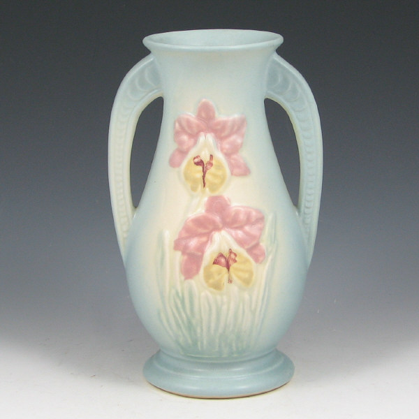 Appraisal: Hull Orchid - Vase - Mint Orchid vase in blue