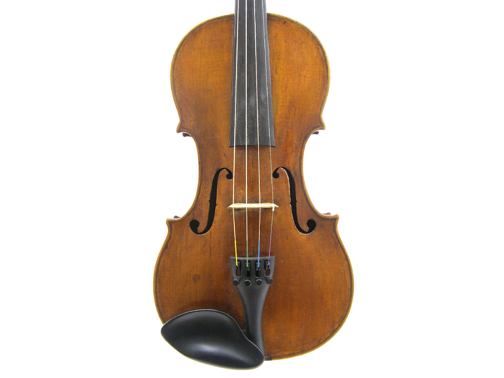 Appraisal: Early th century German violin cm with good three-quarter size