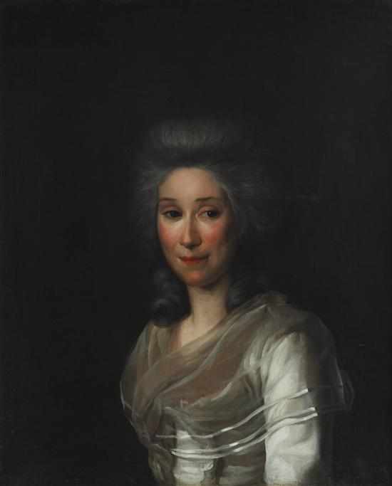 Appraisal: Fran ois Ferriere Swiss - Portrait of a Lady oil