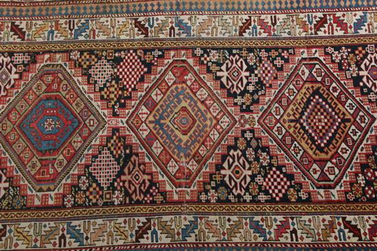 Appraisal: ANTIQUE RUSSIAN CAUCASIAN RUG - App ft in x ft