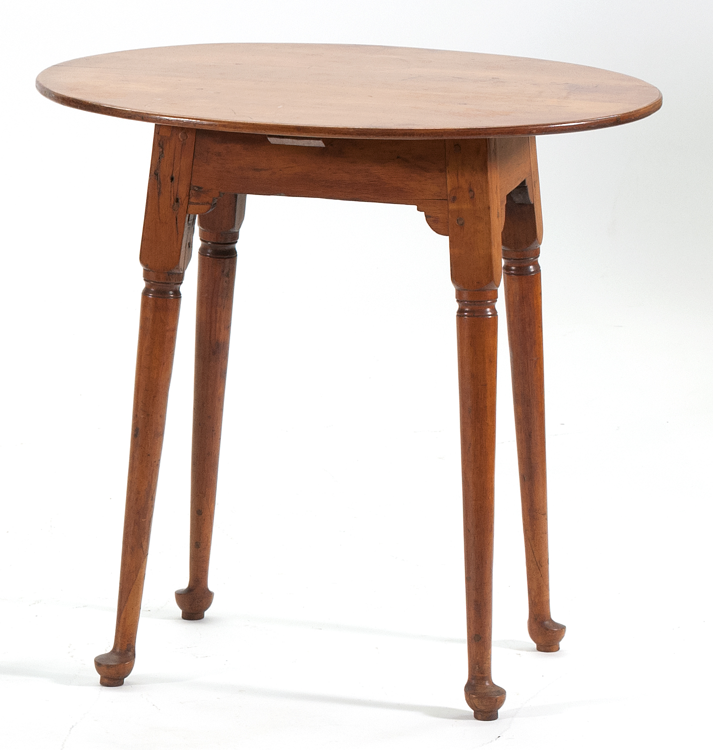 Appraisal: ANTIQUE AMERICAN QUEEN ANNE TAVERN TABLE Circa In maple with