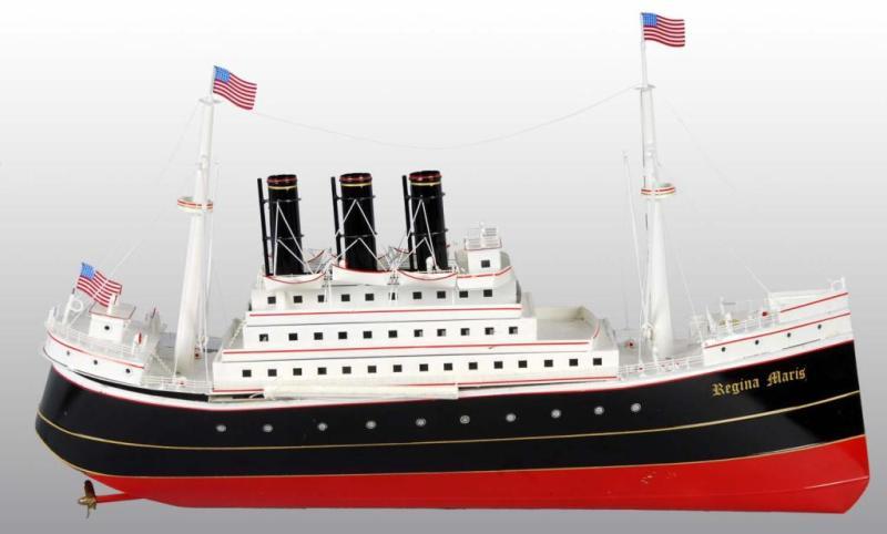 Appraisal: Tucher Walther Live Steam Passenger Liner Toy Description Tucher Walther