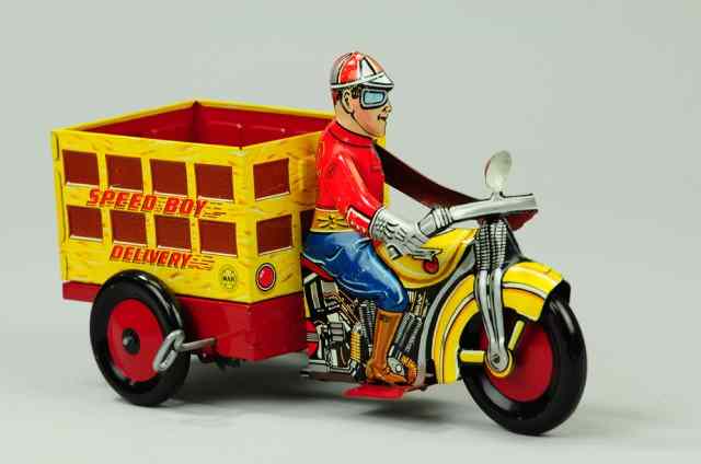 Appraisal: MARX ''SPEED BOY'' DELIVERY C 's lithographed tin very colorful