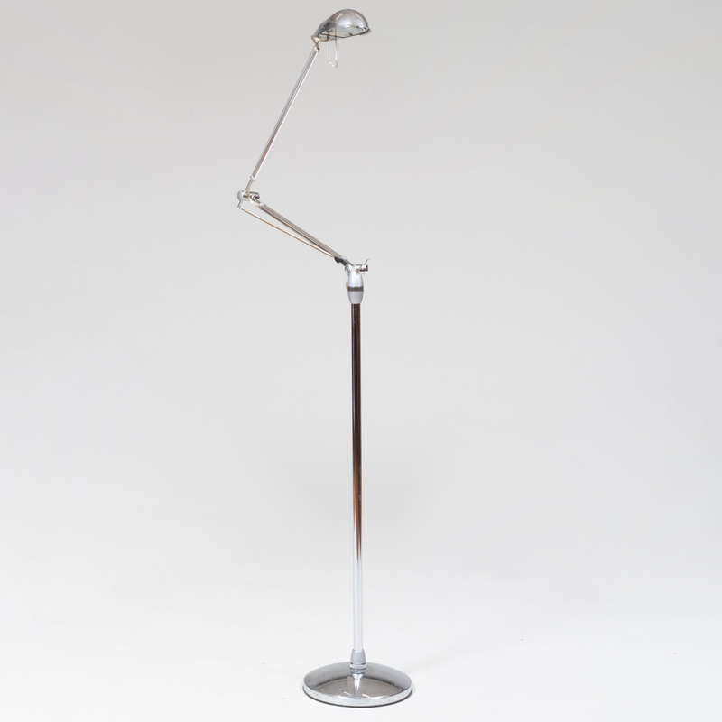 Appraisal: Contemporary Chrome Plated Articulated Floor Lamp ft in x in