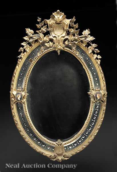 Appraisal: A Napoleon III Carved and Gilded Mirror mid- th c