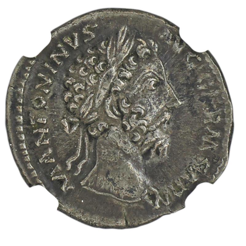 Appraisal: ANCIENT ROMAN EMPIRE MARCUS AURELIUS AR DENARIUS Condition Report