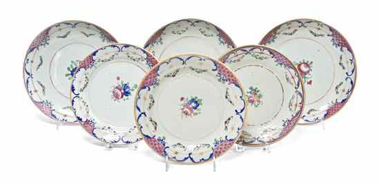 Appraisal: A Set of Six Chinese Export Plates each of circular