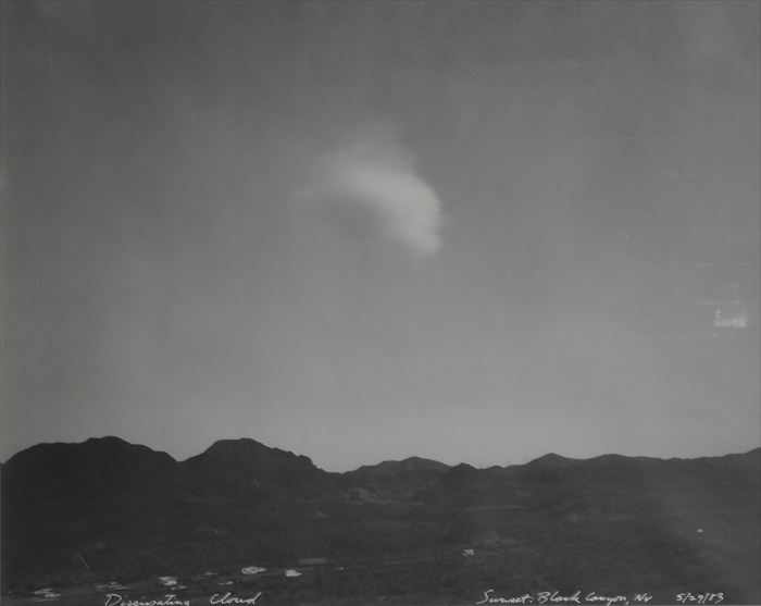 Appraisal: MARK KLETT b DISSIPATING CLOUD SUNSET BLACK CANYON NV Gelatin