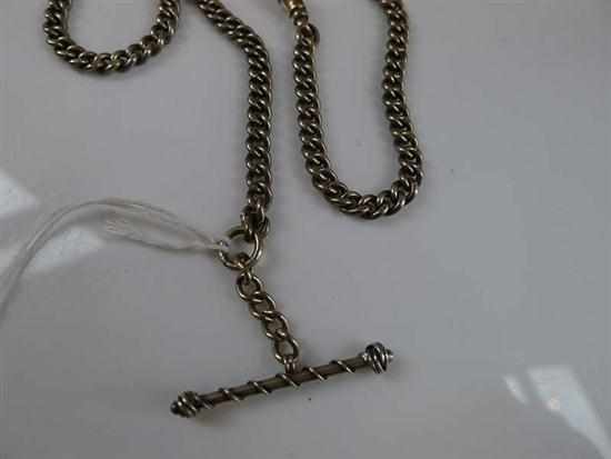 Appraisal: A STERLING SILVER FOB WATCH CHAIN