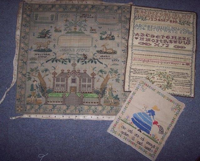 Appraisal: A Victorian needlework sampler worked by Mary Howard and dated