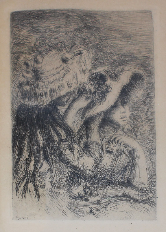 Appraisal: RENOIR Pierre French - ''Le Chapeau L'epingle'' Etching sight size