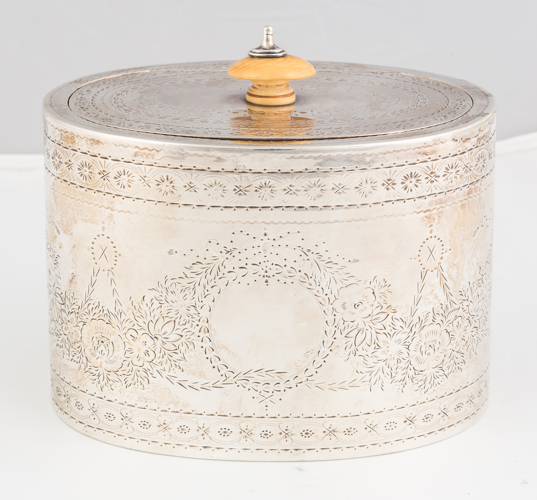 Appraisal: Edward and Jonathan Barnard Silver Tea Caddy London th century