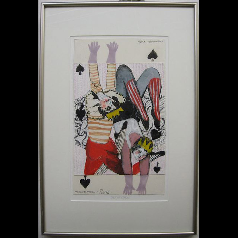 Appraisal: THE JACK OF SPADES GHITTA CAISERMAN-ROTH - CANADIAN MIXED MEDIA