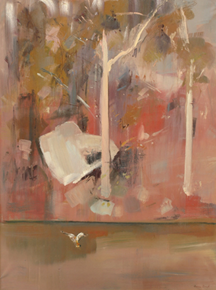 Appraisal: Jamie Boyd born Red River Bank and Bird oil on