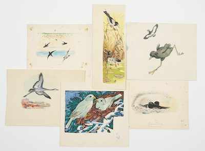 Appraisal: Valentin Tikhonovich Soviet Belarusian - Lot consisting of Birds' Hurly-Burly