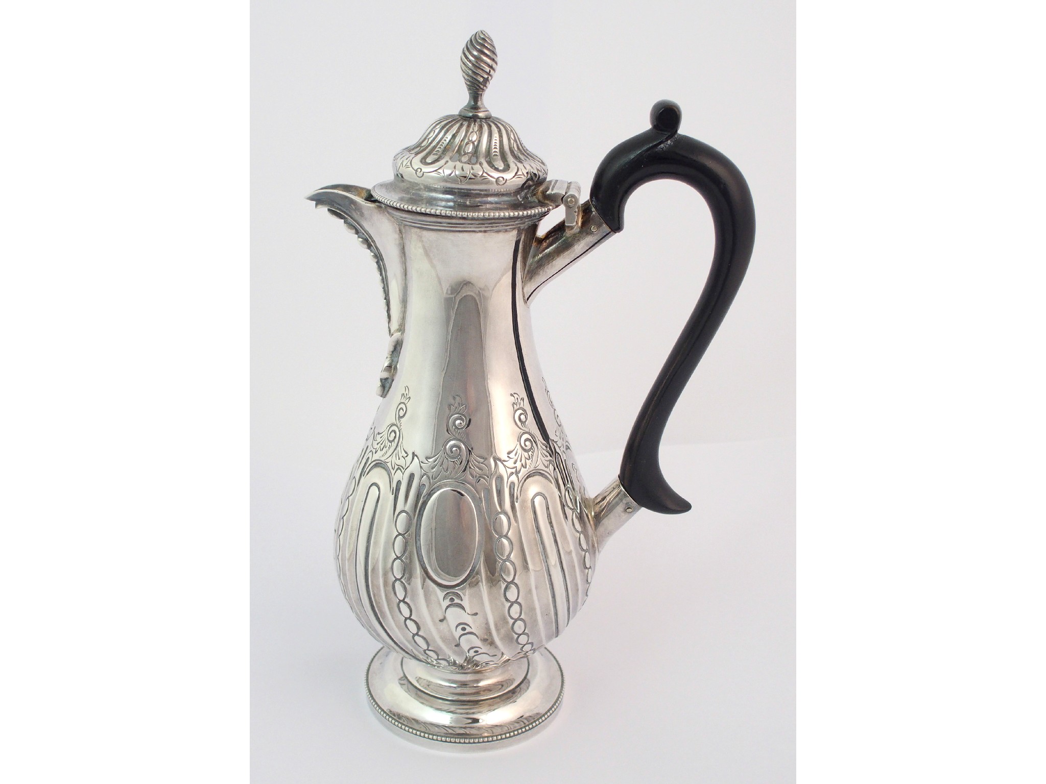 Appraisal: A Victorian silver coffee potby Thomas Bradbury Sons London of