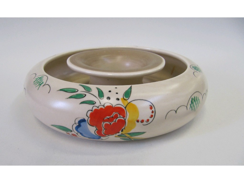 Appraisal: Clarice Cliff Wilkinson 'Summer Bouquet' posy ring