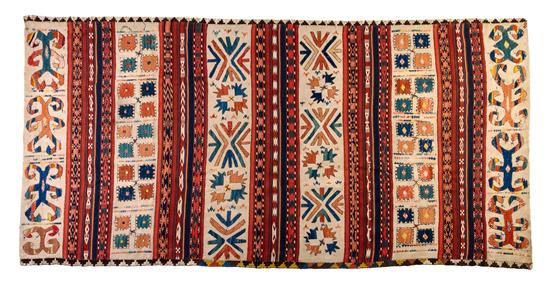 Appraisal: Sale Lot A Turkish Embroidered Panel late th early th