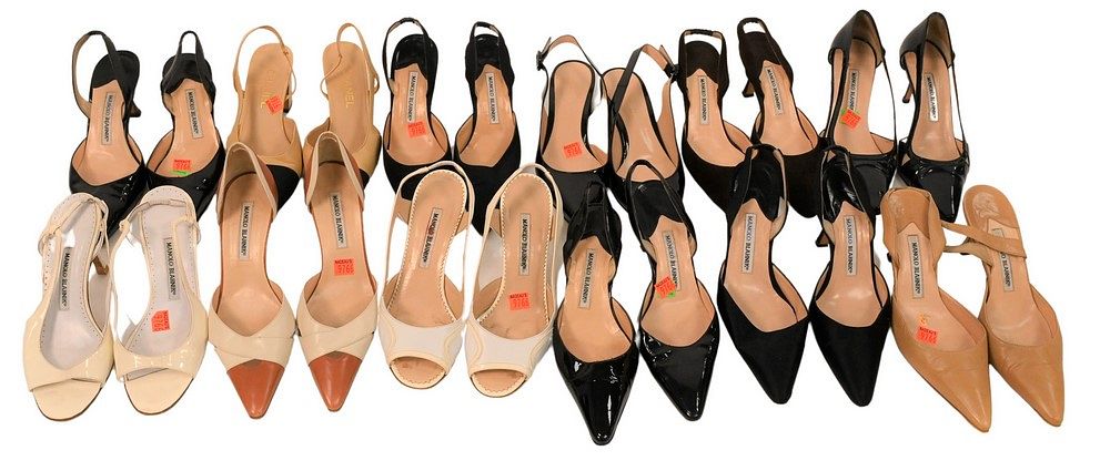 Appraisal: Pairs of Designer Shoes to include pairs of Manolo Blahnik