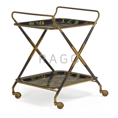 Appraisal: GIO PONTI FORNASETTI Bar cart Condition Report