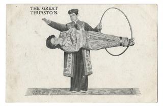 Appraisal: Thurston Howard The Great Thurston Levitation Postcard Np ca s