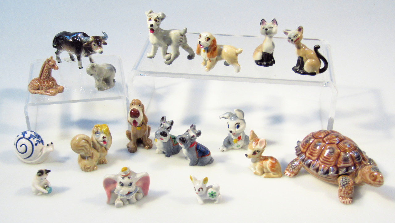 Appraisal: Various Wade whimsies to include Disney Lady and the Tramp