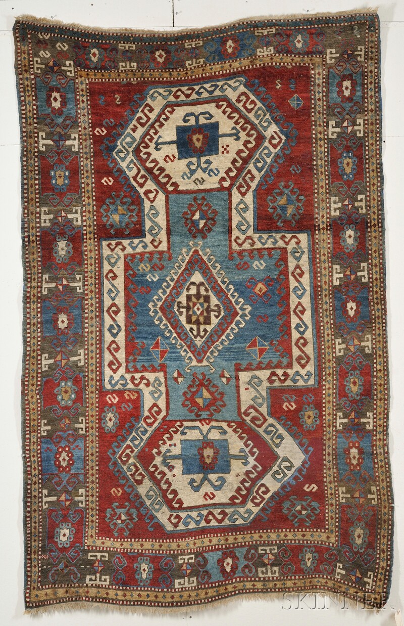 Appraisal: Sewan Kazak Rug Southwest Caucasus last quarter th century small