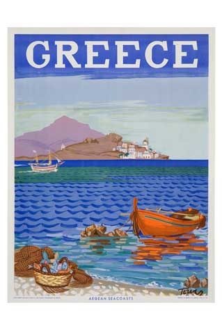 Appraisal: TEUAR DATES UNKNOWN GREECE AGEAN SEA COASTS x inches x