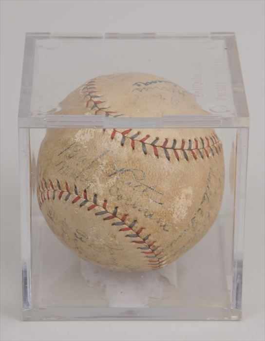 Appraisal: BABE RUTH - BASEBALL SIGNED Circa Official American League baseball