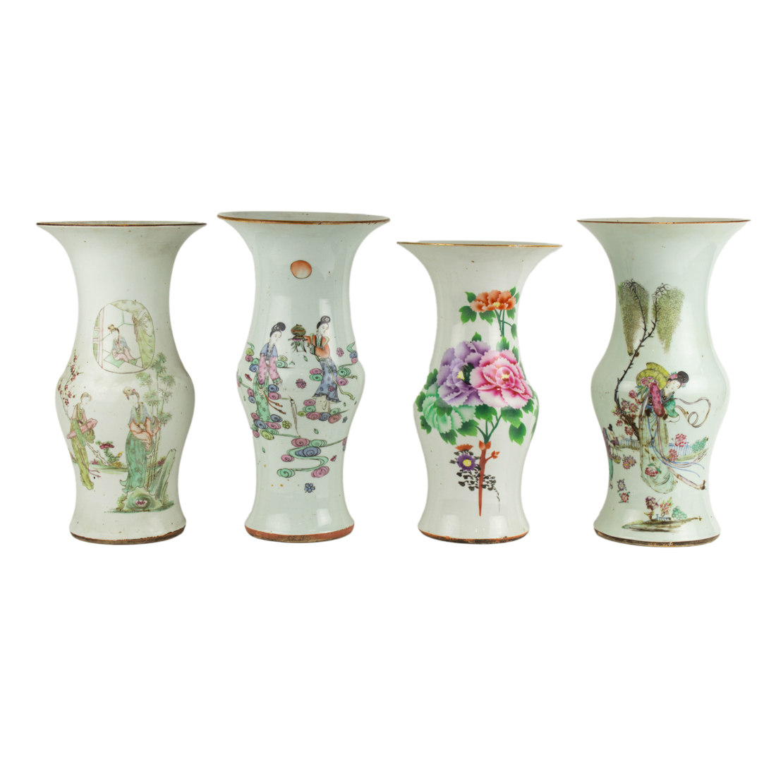 Appraisal: LOT OF CHINESE FAMILLE ROSE VASES lot of Chinese famille