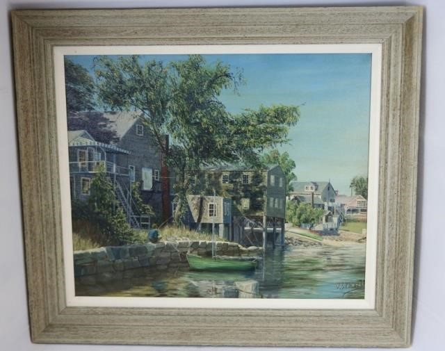 Appraisal: TH C OIL PAINTING ON CANVAS SIGNED R SCHOYLE DEPICTING