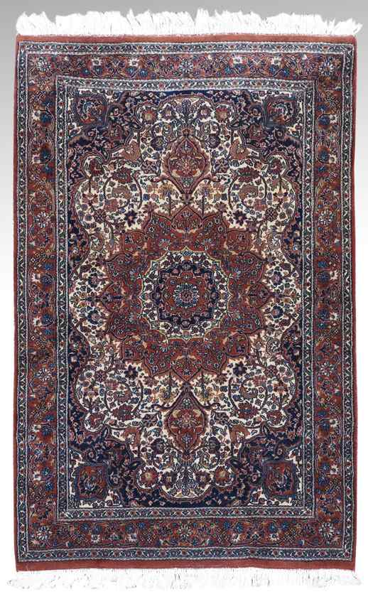 Appraisal: MODERN INDO-PERSIAN HAND KNOTTED WOOL RUG ' '' x '